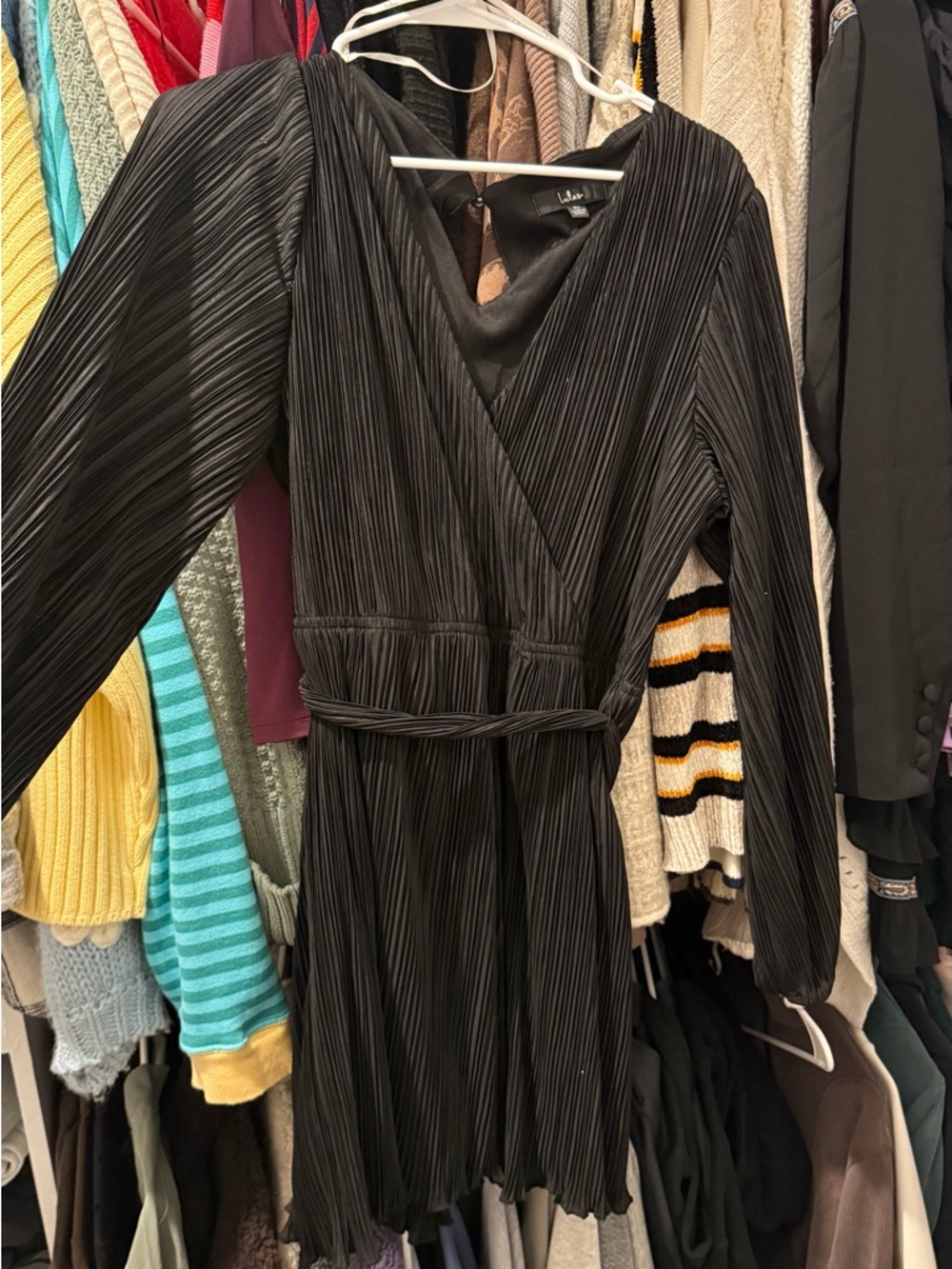 Lulu's Black long sleeve dress